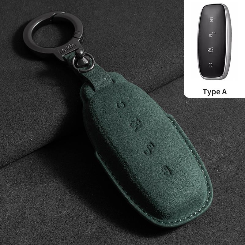 Cross-border Compatible Denza Key case N7 X N8 Models Factory Direct with In-stock Availability Suede Key Cover