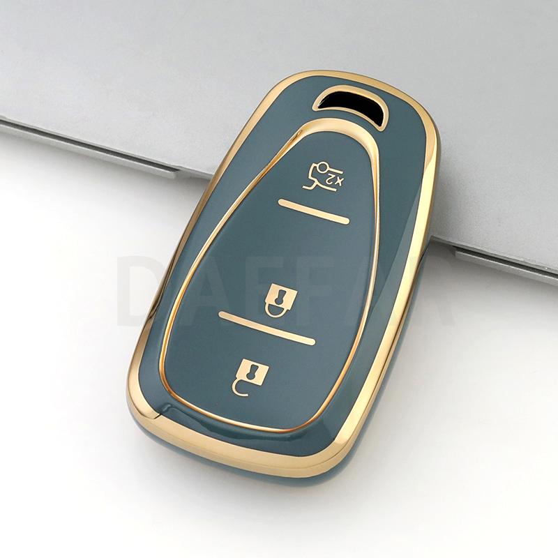 AABHK1 3 Buttons TPU Car Remote Key Case Cover for Chevrolet Onix Turbo Cruze Orlando Trax Tracker Trailblazer Equinox Malibu Bolt