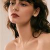 Cercei Dama Design Floare Earrings Zirconia Gold Hypoallergenic Fashion Simple Women's Earrings