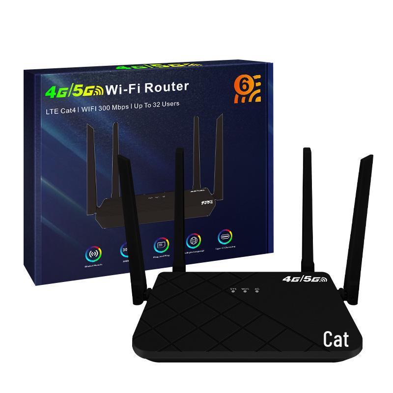 4G WiFi6 роутер с SIM-картой, 300 Мбит/с, один Ethernet-порт - Малайзия, Мьянма, Вьетнам CPE108.