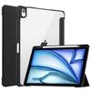 Для iPad Air 11 M3 M2 Air 4 5 Pro 11 2018 с держателем для стилуса - [Трехскладная подставка + Автоматический режим сна/пробуждения], Высококачественный прозрачный акриловый чехол