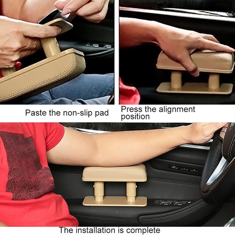 Подлокотник автомобиля, поддержка левого локтя, универсальная регулируемая подушка против усталости, снимает усталость рук водителя