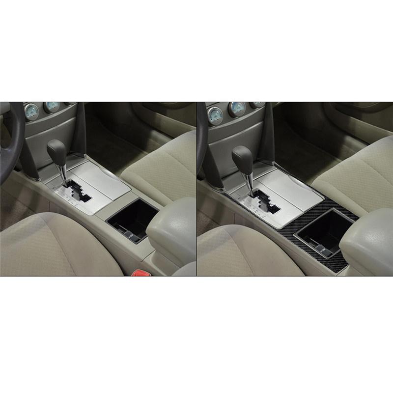 Для Toyota Camry 07-11 наклейки из углеродного волокна на центральной консоли, панель переключателей кондиционера, задняя панель, боковое вентиляционное отверстие, крышка