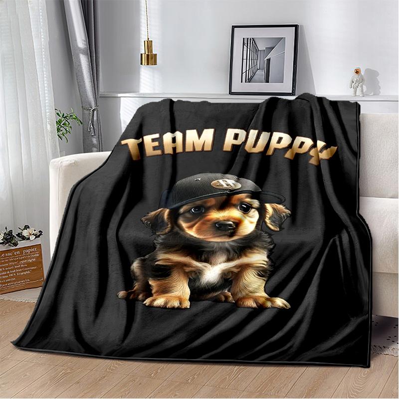 Одеяло с милой собакой, мультяшным хаски, самоее, чихуахуа, коки, померанским шпицем, мягкое одеяло для дома, спальни, чехол для дивана, детское одеяло