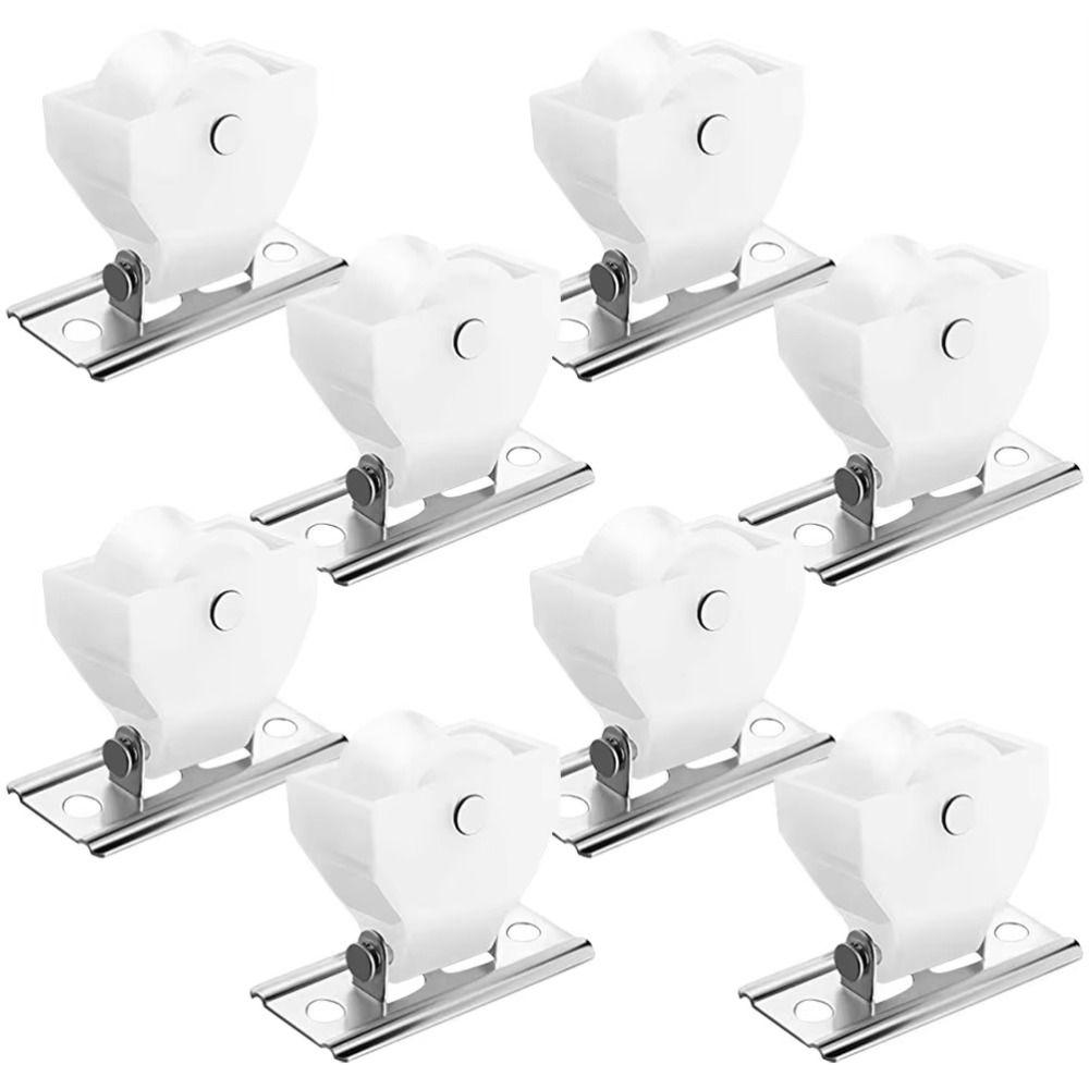 4pcs 4pcs Roman Shades Hardware Easy Install Blinds Track Wheel Window Accessories Window Decor