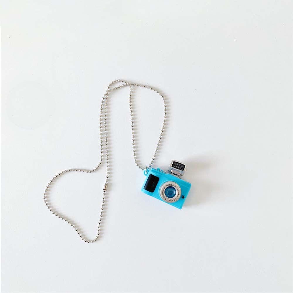 Unisex Punk Men Women Flash Camera Fashion Jewelry Sweater Chain Music Pendant Necklace