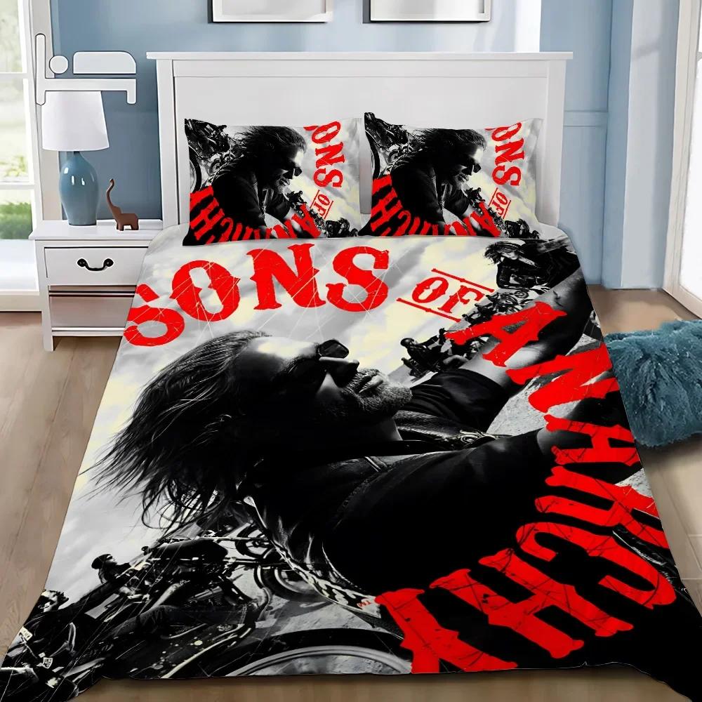 Sons Of Anarchy R-Retro Bedding Set Adult Boy Girl Bedroom Decoration Children Gift Single Double Queen King Size