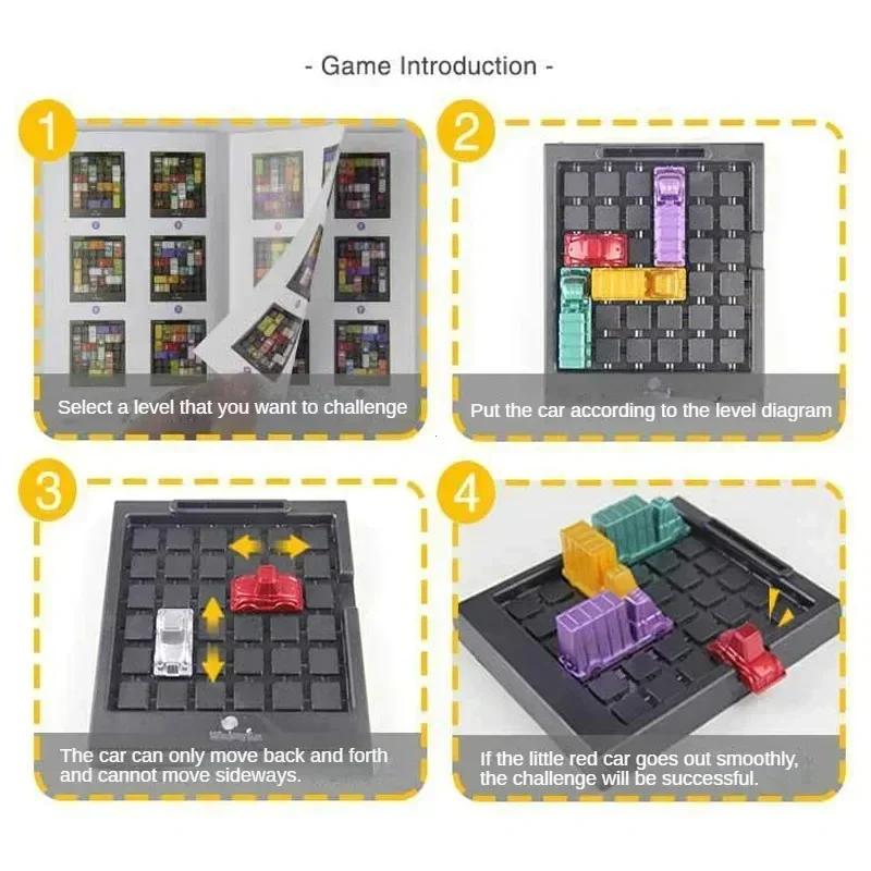 Нетоксичная головоломка Час пик Игра Гонки Час пик Машина Хуаронг Дорога Логическое мышление Настольная игра Детские головоломки Игрушки Ребенок