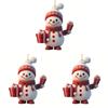 1/3/5PCS Christmas 2D Acrylic Cartoon Car Haning Pendants Xmas Santa Claus Snowman Ornaments Cute Christmas Tree Hangings Decor