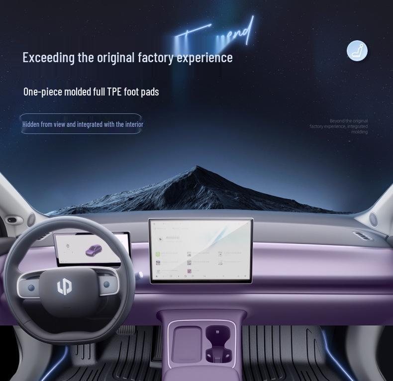 Коврики для пола Leapmotor C10 TPE2026 - Полный комплект для салона нового автомобиля
