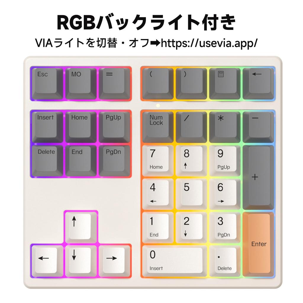 BRIMFORD Numeric Keyboard Mechanical Keyboard Macro Keyboard Compatible with Keymap Can Be Changed with VIA Programmable Keyboard Numeric Keyboard