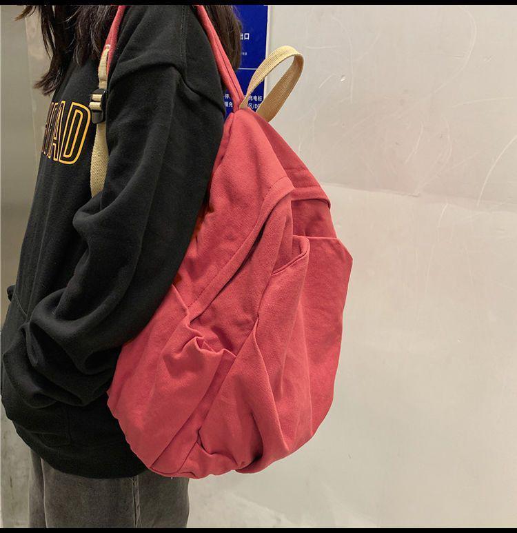 Женский ретро холщовый рюкзак: Вместительный, Прочный и Стильный для Колледжа, Путешествий и Многого Другого