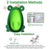Toddler Urinal for Boys, Frog Potty Training Toilet with Spinning Target, Ages 1-6 (Green)