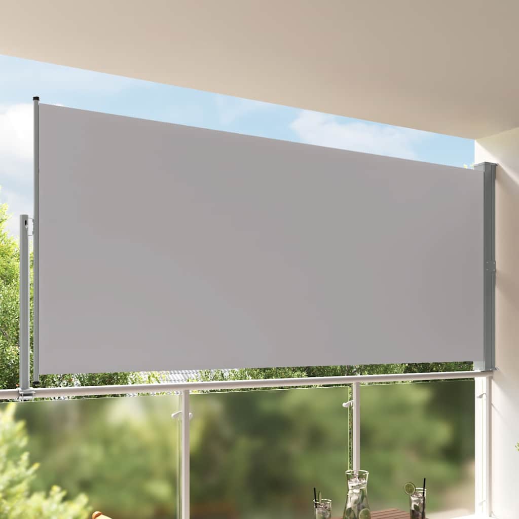 vidaXL Einziehbare Seitenmarkise 160x300 cm Grau