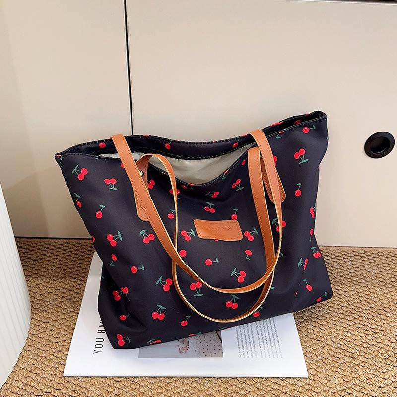 Хиты продаж женские сумки новые простые и модные женские сумки через плечо большой вместимости сумки-шопперы с вишней
