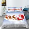 Christmas Themed Home Bedding Set, Bedroom Duvet Cover Bedding Set, EU Full Size Single/double Bed Home Decoration