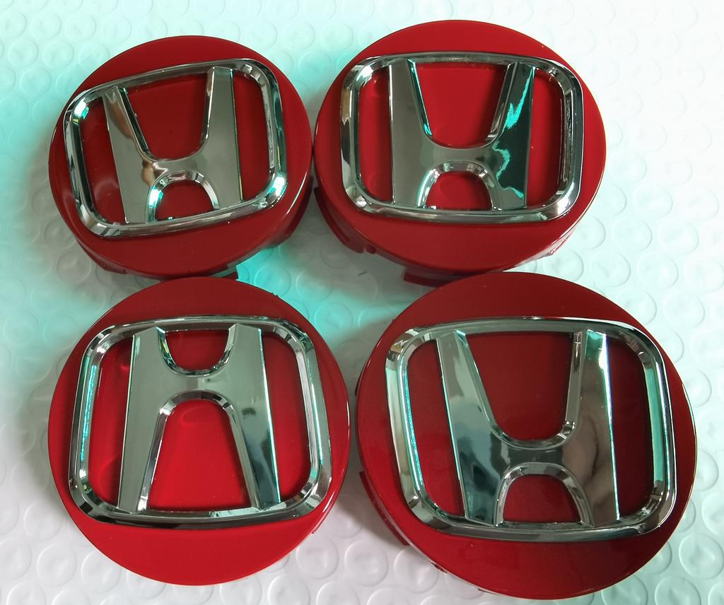 ASZ2 4pcs 62mm Wheel Center Cap Logo Hub Cover Badge Emblem for Honda Civic City Accord Odyssey Spirior CRV HR-V Jazz CBR HRV Set 4