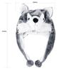 New Cute Kids Cap Soft Earmuff Animal Style Plush Hat Mascot Huskies Hat Hat Toys