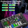 F998 Condenser Microphone With Auditory Mixer Sound Card For Clear Auditory In Podcasts And Music Production