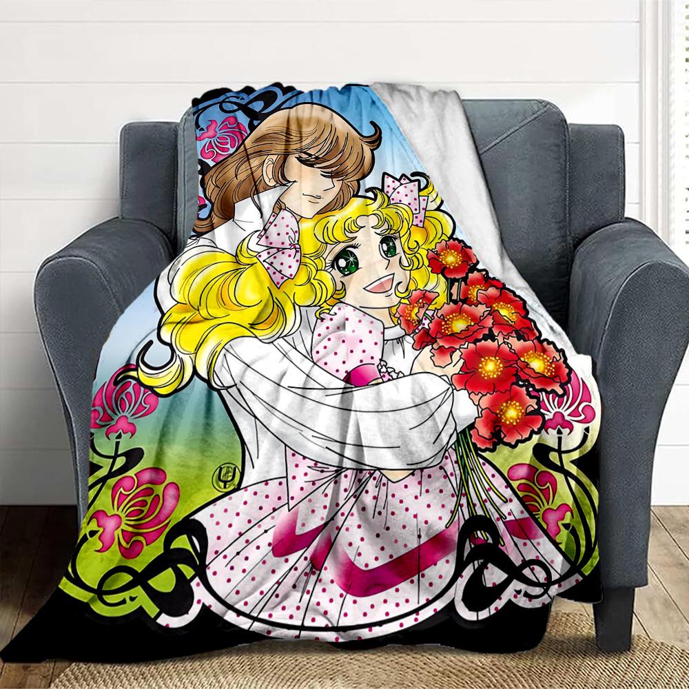 Floral Fantasy Flannel Blanket Throw Blanket Soft Warm Sofa Bed Camping Car home Decor Unique Christmas Gift C930615