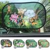 2Pcs Car Side Window SunShade Windscreen Roof Window Cartoon For Children Adults Adsorption SunShade Sunvisor with Storage Bag