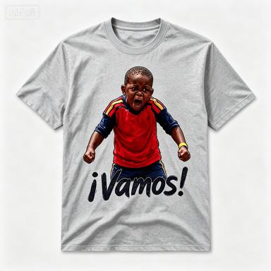 Vintage T-Shirt Soccer Kid Portrait Graphic 2026 New Unisex Tee Spanish Slogan Print Gift for Him Football Fan Casual Top