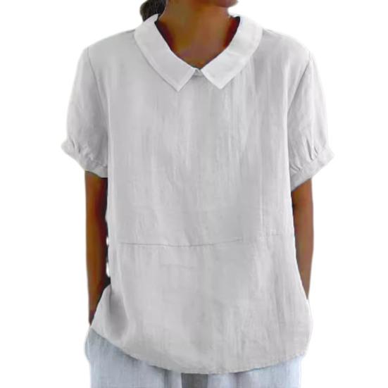 Женская рубашка, свободный пуловер, однотонные топы