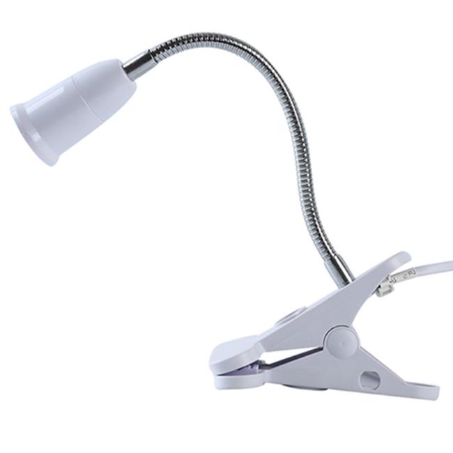 E27 светодиодная настольная лампа, вращающаяся на 360 градусов, держатель, зажим для ремня, переключатель, светильник для освещения, держатель лампы, универсальный зажим