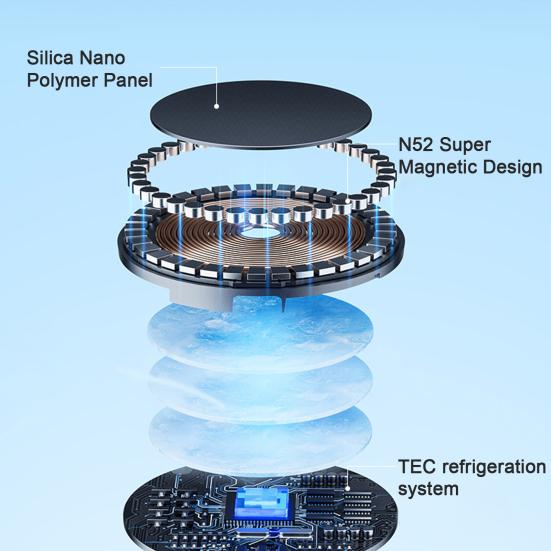 Удобный вентилятор охлаждения телефона Увеличенная площадь охлаждения Компактное быстрое охлаждение