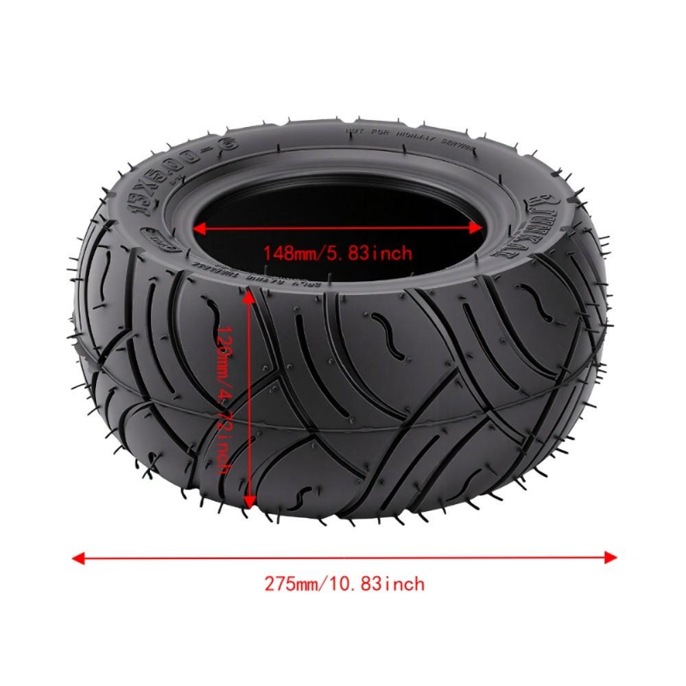 Anti Slip Tread Vacuum Tire 13x5.00-6 Replacement Tire Durable Tubeless Tire  For ATV