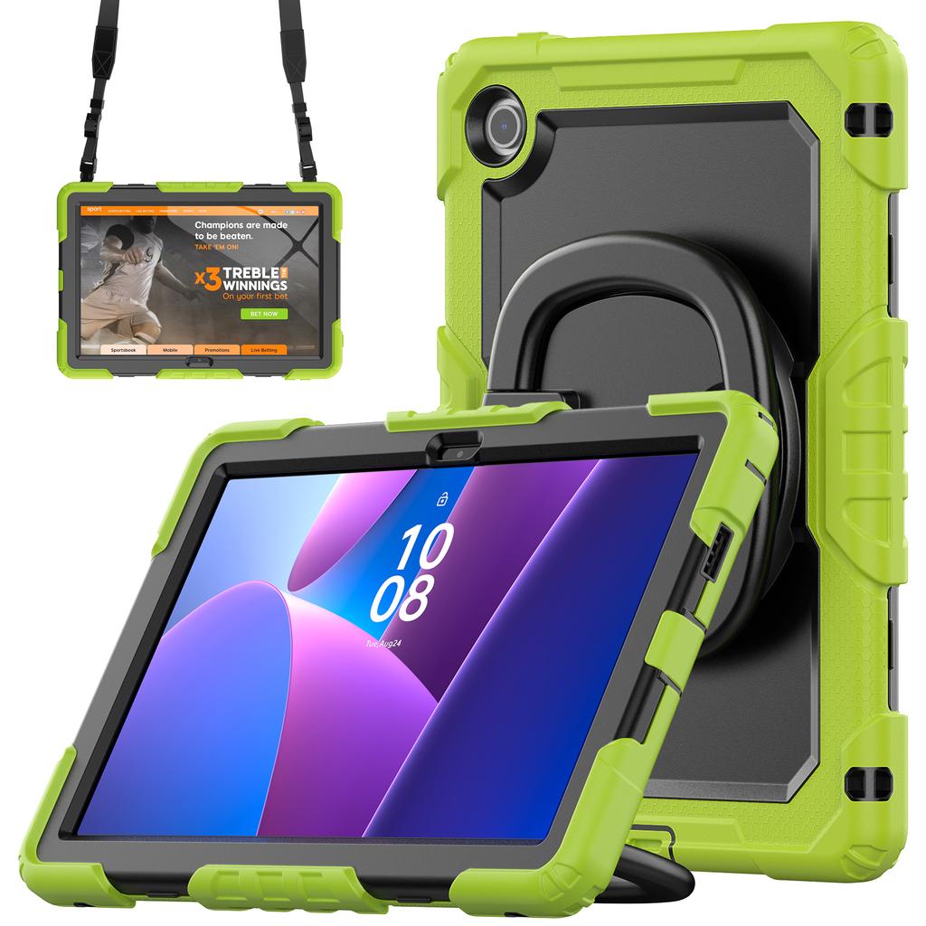 Для Lenovo Tab 10.1 (2025) TB-311XU/Tab TB311FU Чехол-подставка PC + Силикон Чехол для планшета с плечевым ремнем