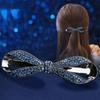 Temperament Crystal For Girls Bow Hairgrip Women Spring Clip Small Hair Clip Korean Ponytail Holder