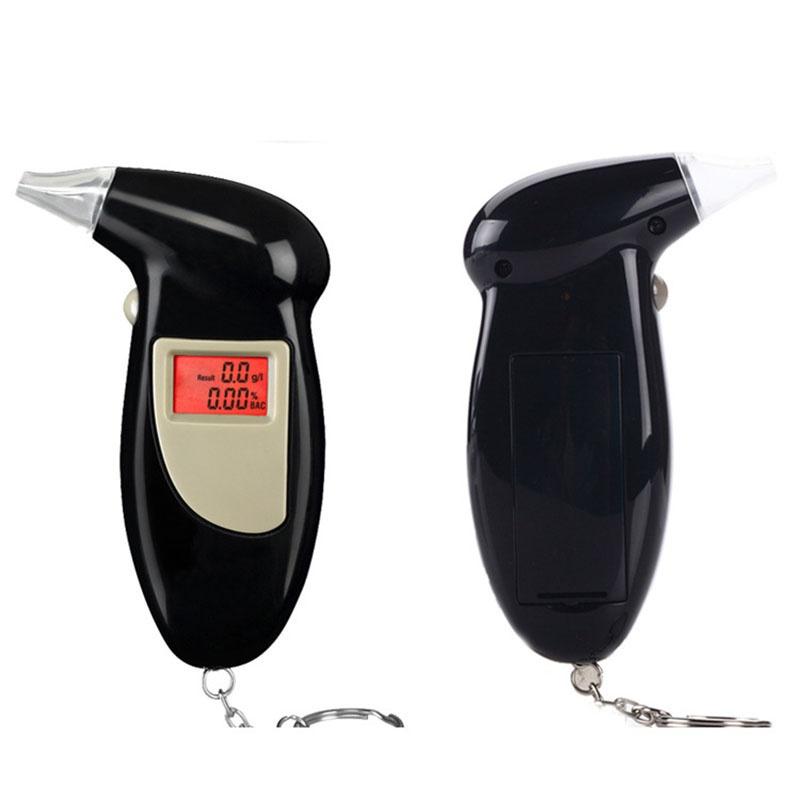 LCD Digital Alcohol Breath Tester Breathalyser Device Self Analyzer Detector with Keychain