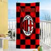 Ac Milan Customize Text Beach Towel Soft Durable Quick-Dry For Beach Bathroom Outdoor Swimming Pool Camping Picnic Yoga Diving Vacation Accessories