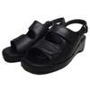 Pansy Office Nurse Back Velcro 5303 S In Sandals, Black, Comfortable, Thick-Soled, Women's Sandals, Black, Lightweight, Comfortable, Strap, Strap,