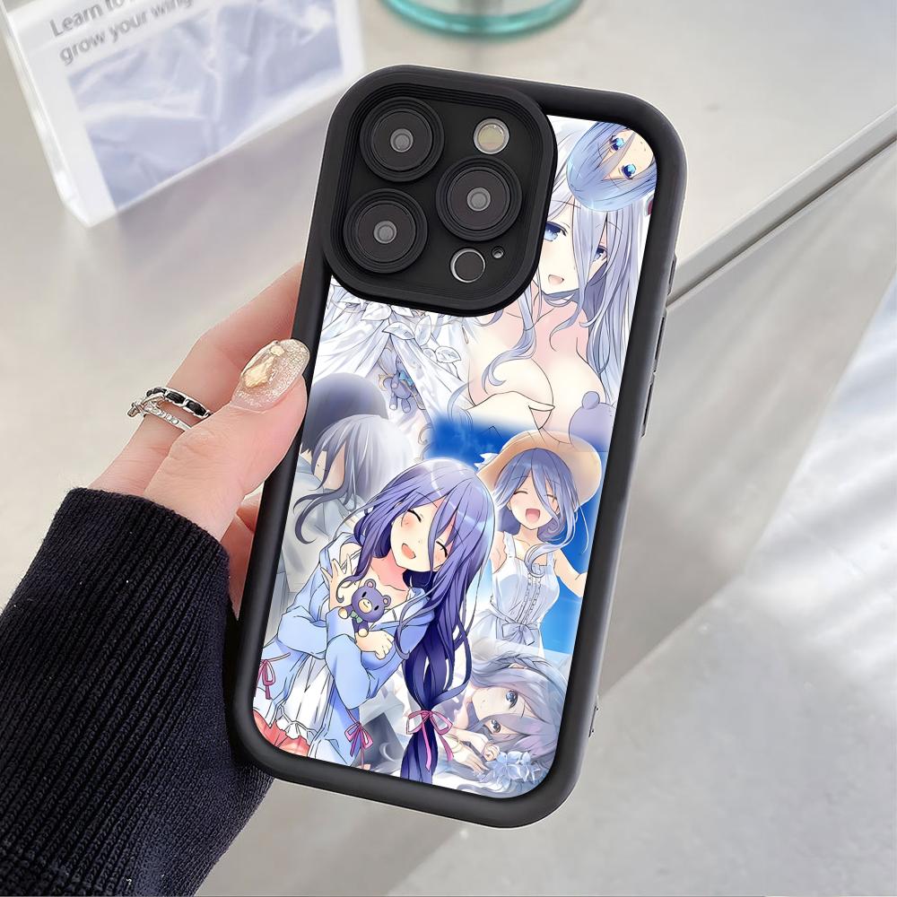 Date a Live Мио Такамия Утолщенный ТПУ Чехол для Мобильного Телефона для iPhone 17 16 15 14 13 12 11 Air Pro Max Plus Цветной Чехол