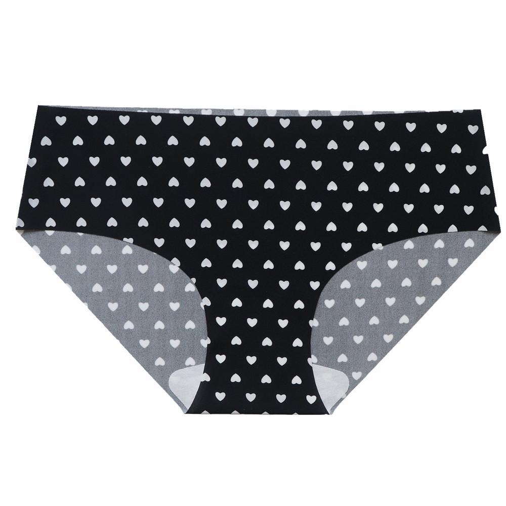 Women's Thin Anti Bacterial Seamless Ice Silk Breathable Low Rise Briefs One Piece Underwear