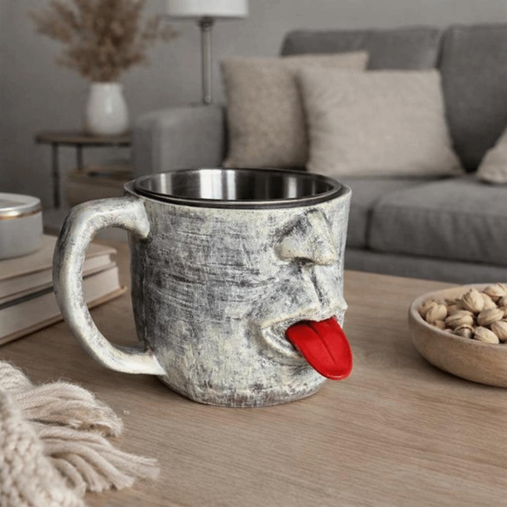 Anti Scalding Resin Handicrafts Mug Resin Shaking Tongue Coffee Cup Drinkware