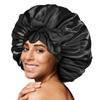 "Extra-Large Silk Sleep Cap with Bowknot – Beauty Hair Care Turban Hat"