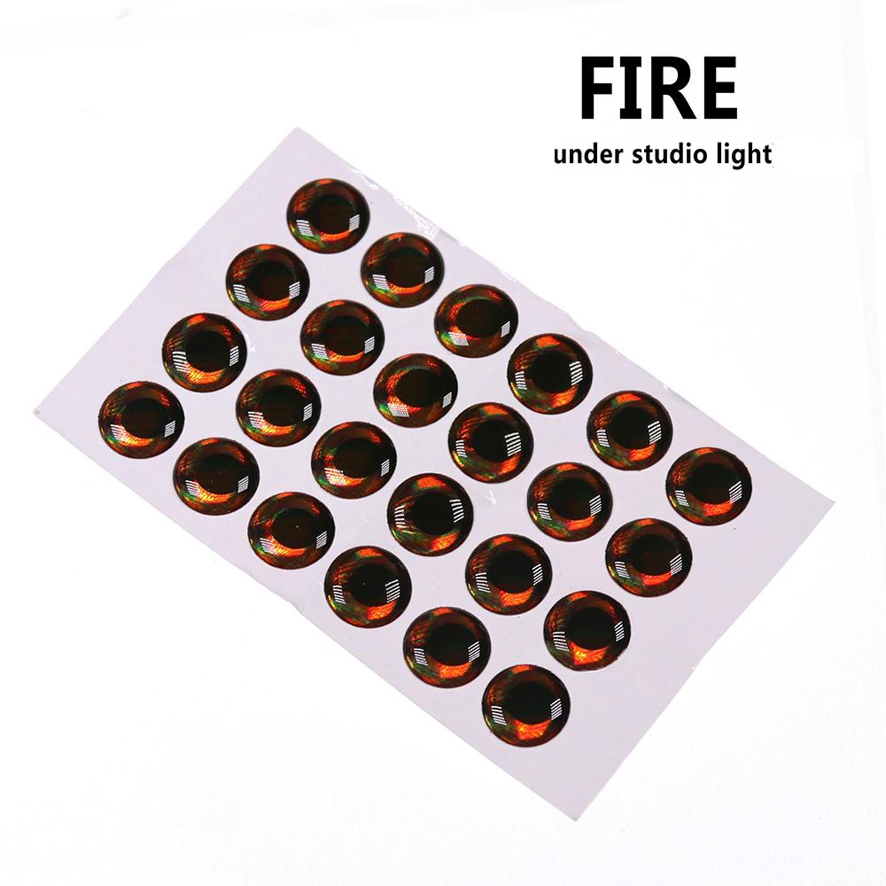 50PCS Holographic 3D 4D Fish Eyes for Fly Tying Streamers Baitfish Wood Plastic Lure Popper DIY Eyes