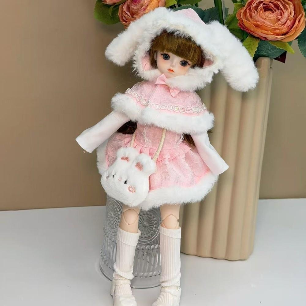 Pretty 1/6 BJD Doll Outfit Set Sweater Coat Doll Accessories Cute 30cm Doll Clothes Girl Toy Gift