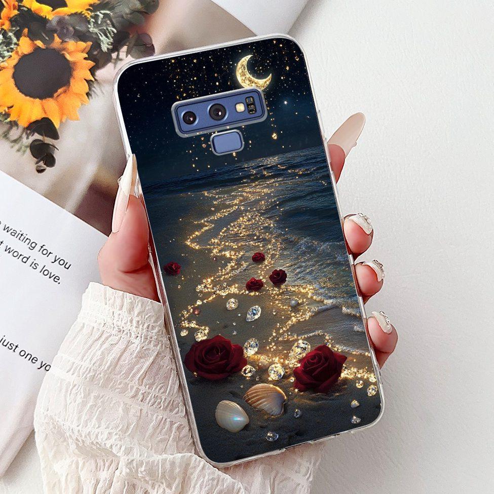 Прозрачный чехол для Samsung Note9 Милый Кот Модный Роскошный Расписной Мягкий Чехол для Телефона для Samsung Galaxy Note 9 Case SM-N9600 SM-N960F