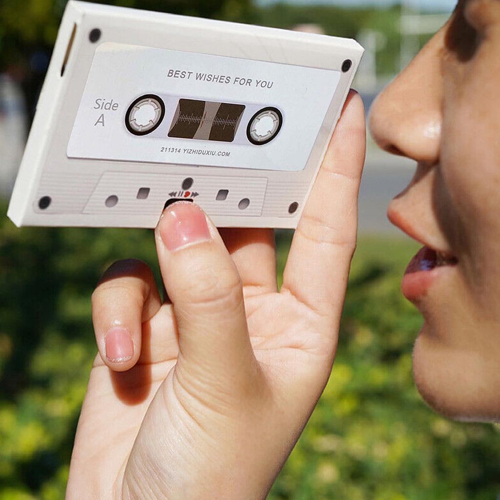 Message Recorder Cassette Recording Voice Tape Greeting Card Handmade Anniversary Gift Handmade Surprise for Birthdays