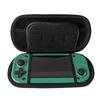 Protector Case Storage Box for R43S Scratchproof PU Leather Bag Handheld Game Console Carry Case with Mesh Pocket Black
