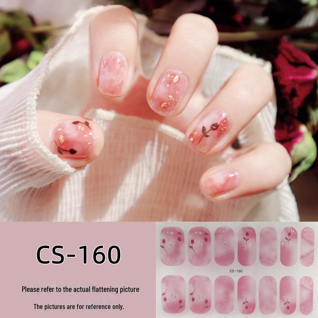 Водостойкие долговечные 3D-гелевые наклейки для ногтей без запекания — съемные и носимые дизайны для всех ногтей для женщин