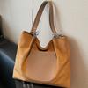 Suede Large-capacity Handbag Bag Women's 2025 New Versatile Ins Korean Version Retro Casual Shoulder Tote Bag