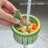 Multiple Use Cactus Sink Strainer Basket Automatic Dumping Feature Cactus Shape Sink Filter Basket Kitchen Accessories
