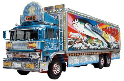 Грузовик Aoshima Bunka Kyozaisha, серия Yaro, Ichibanboshi Hot Air, 5000 км, пластиковая модель 1/32 № 2