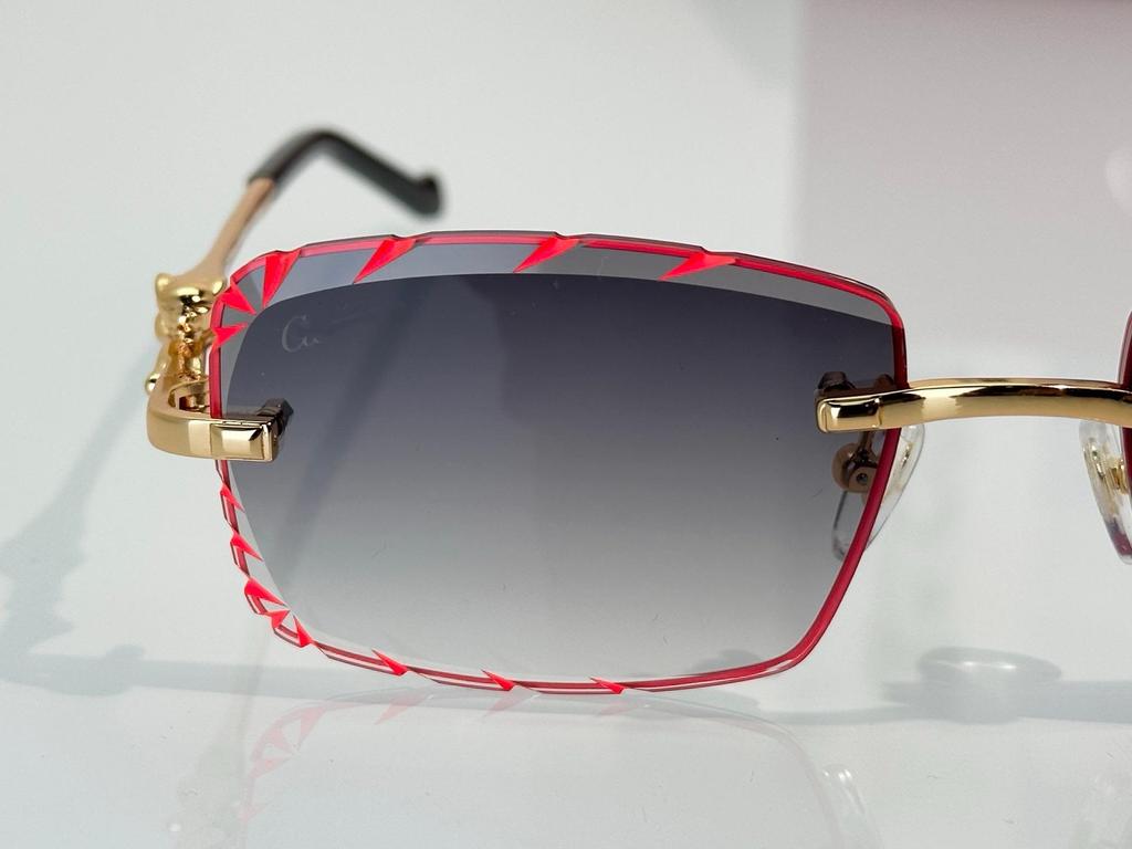 CT02507J Безрамные солнцезащитные очки с леопардовым принтом для унисекс - Модные, Универсальные, Фотохромные для вечеринок и отпусков