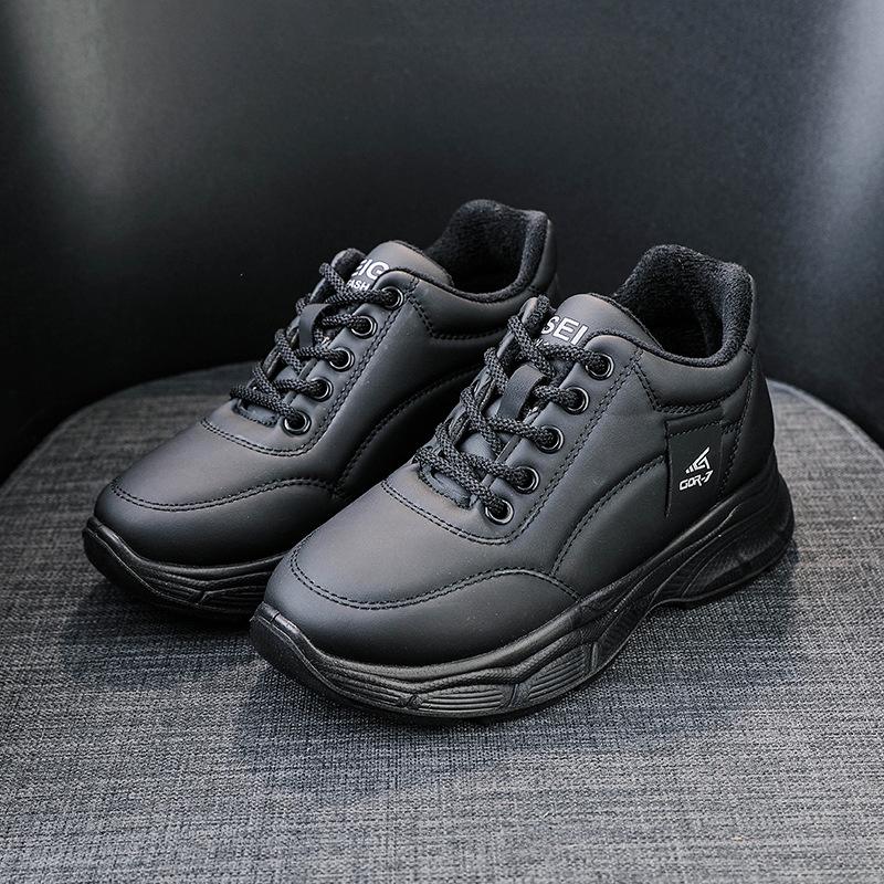 Women's Winter Walking Shoes Anti-Slip Running Lace-Up Sneakers Warm Faux Fur Lining Short Snow Boots Casual Comfortable Ankle Booties for Women